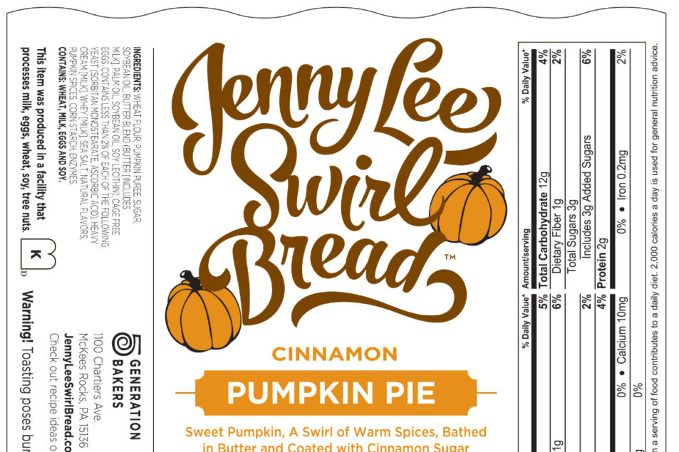 5 Generation Bakers releases Pumpkin Pie Cinnamon Swirl Bread, Supermarket  Perimeter