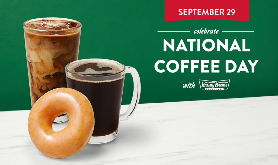 Krispy Kreme to treat customers to free coffee on National Coffee Day