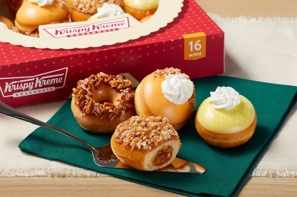 Krispy Kreme Introduces Thanksgiving Mini Pie Doughnuts Bake Magazine