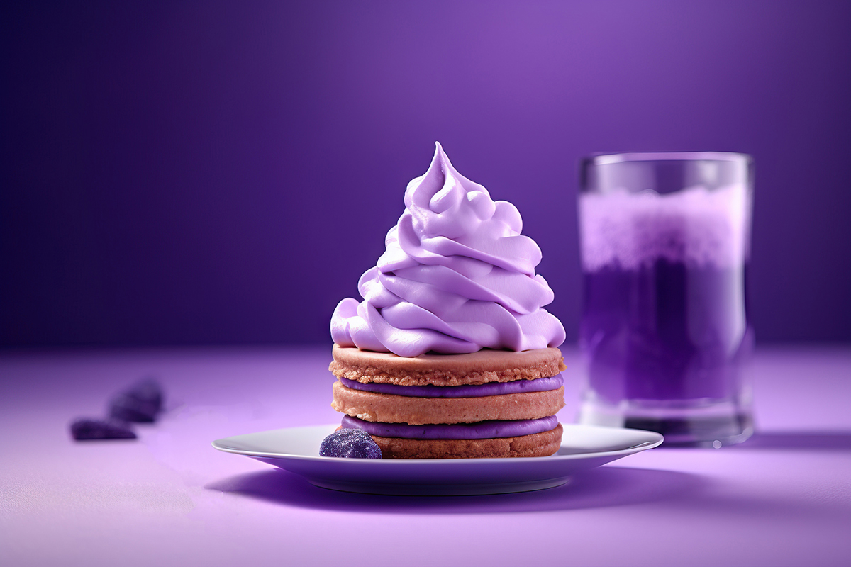 Purple Cake Berry Flavor Sweet Dessert Stock Photo 2208876939 | Shutterstock