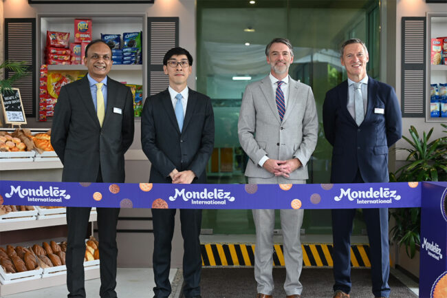 Mondelez Singapore ribbon cutting.