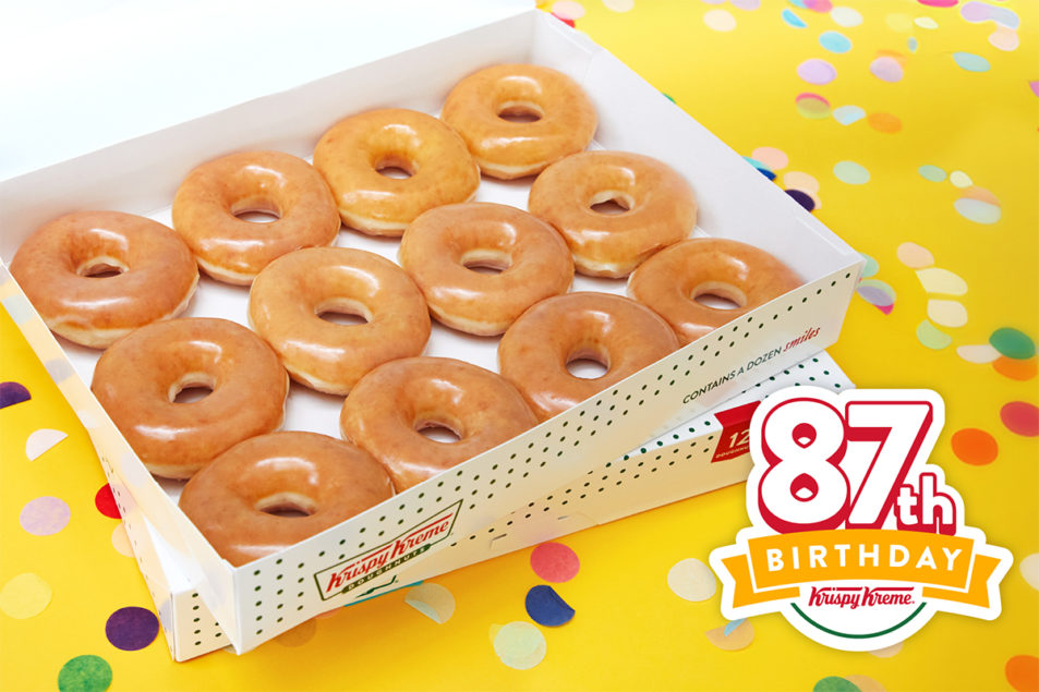 Krispy Kreme Celebrates 87th Birthday With 87 Cent Dozens Bake Magazine