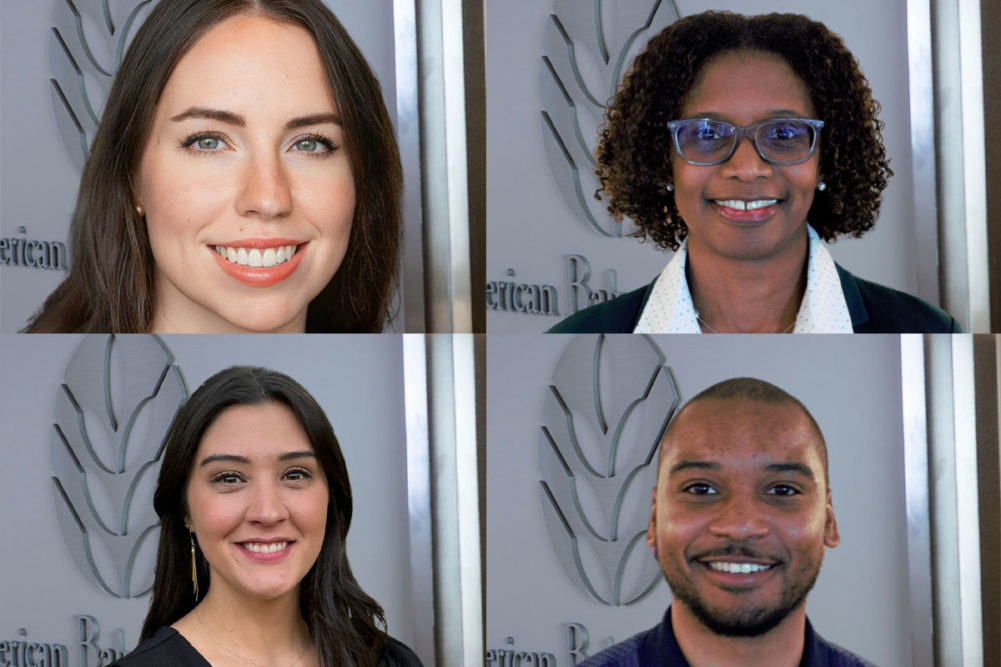 Anne Fairfield-Sonn (top left), Alta Riggs (top right), Danielle Tex (bottom left) and Dorian Peele. 