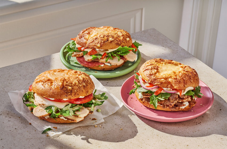 Panera Bread launches Asiago Bagel Stacks for National Bagel Day Bake