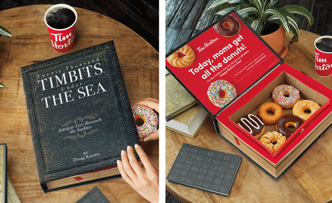 Tim Hortons' Mother's Day Donut Boxes Are Disguised As Giant Books -  Thrillist